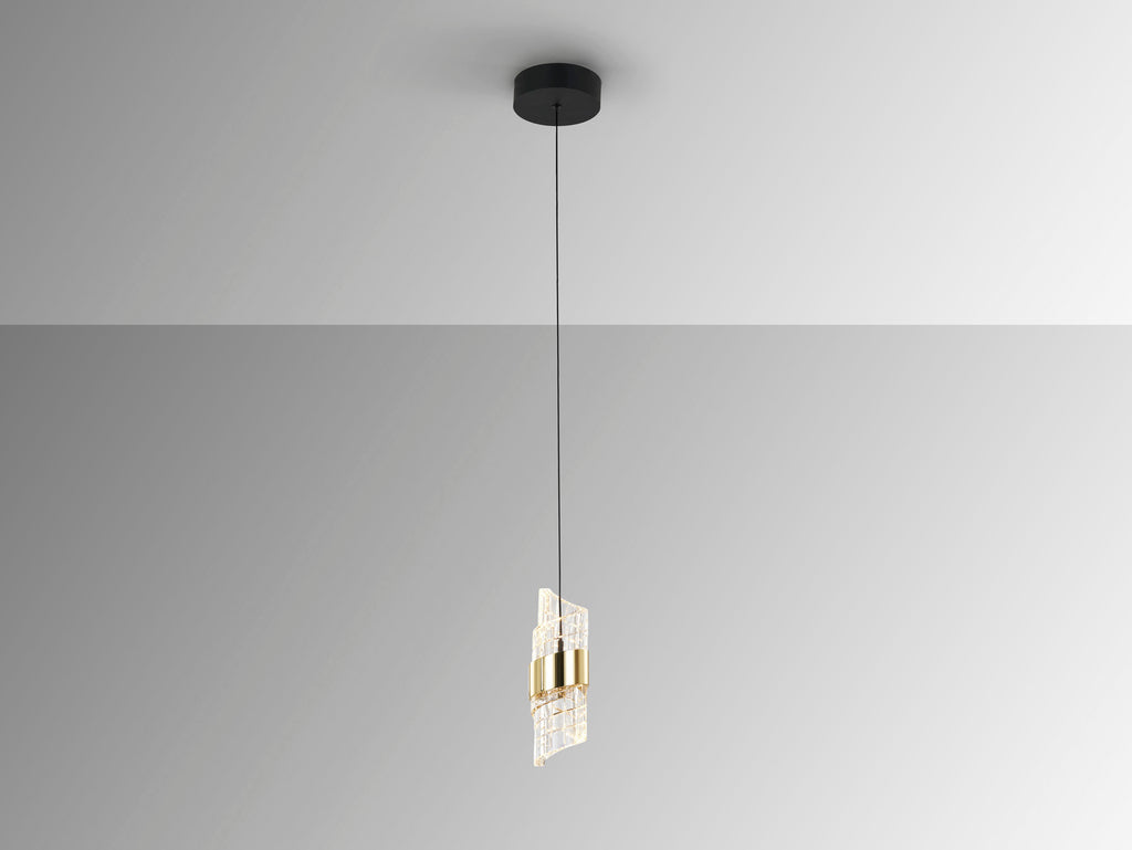 Lámpara Iliada Negra y Oro - Schuller - Iluminación Moderna | luzguru.com