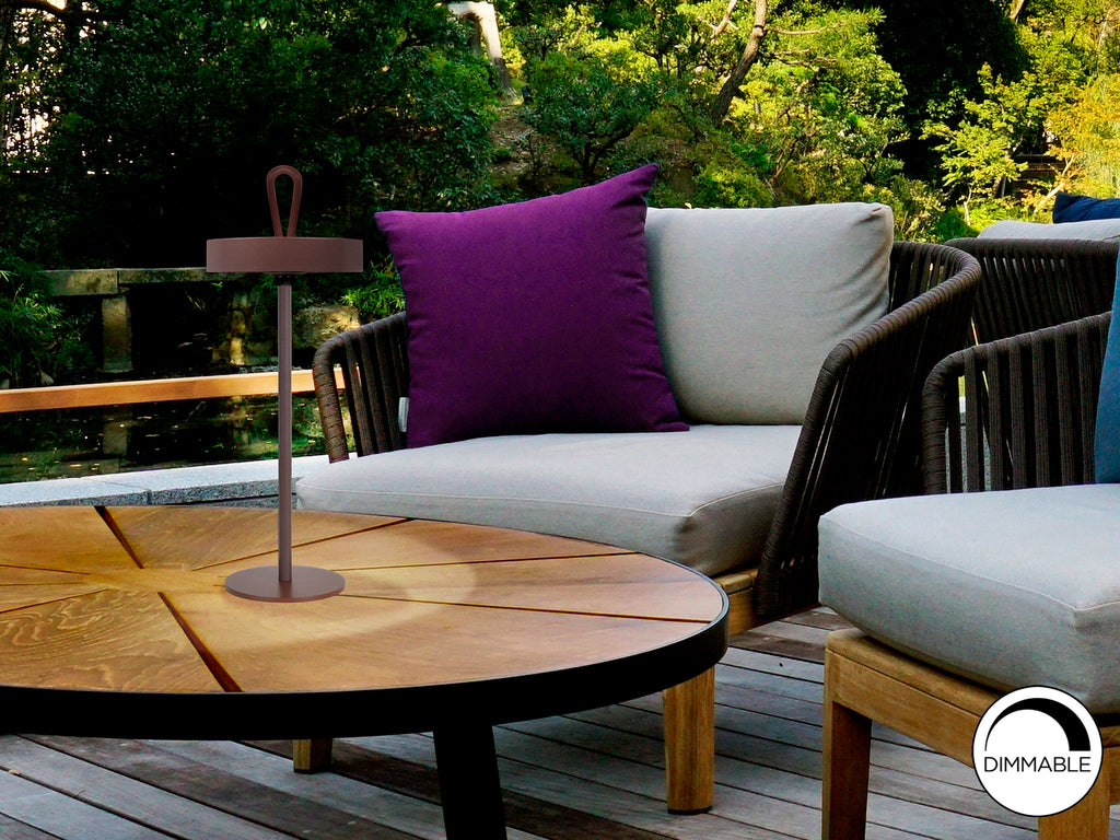 Lámpara Sobremesa LED Gong Corten Schuller - 551821 - luzguru.com