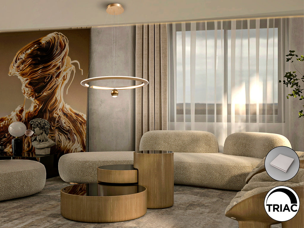 Lámpara Techo Moderna Dorado - Schuller Orane - Calidad Premium | luzguru.com