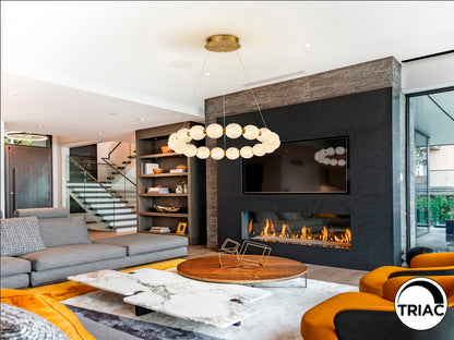 Lámpara Moderna Oro Roxan - Schuller - Calidad Premium | luzguru.com