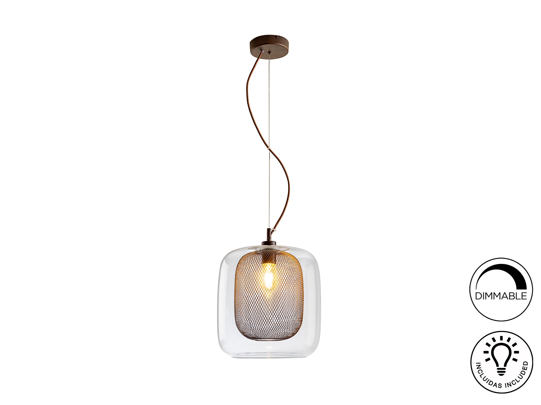 Lámpara de Techo Schuller Fox Chocolate - Iluminación Premium | luzguru.com