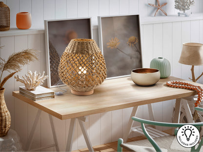 Lámpara Sobremesa Beige Yaiza - Schuller | luzguru.com