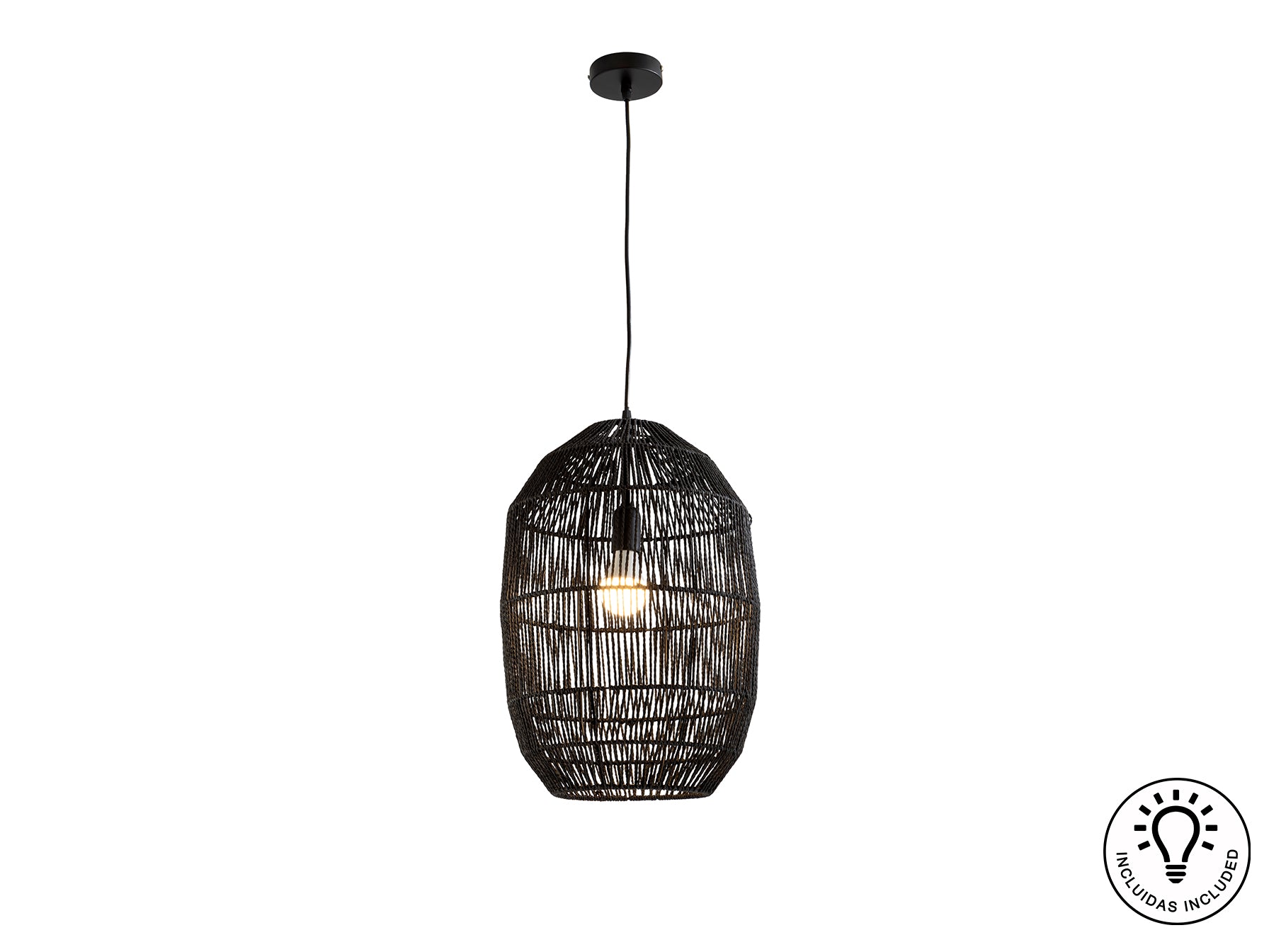 Lámpara de Techo Negra Tizne - Schuller - Diseño Elegante | luzguru.com