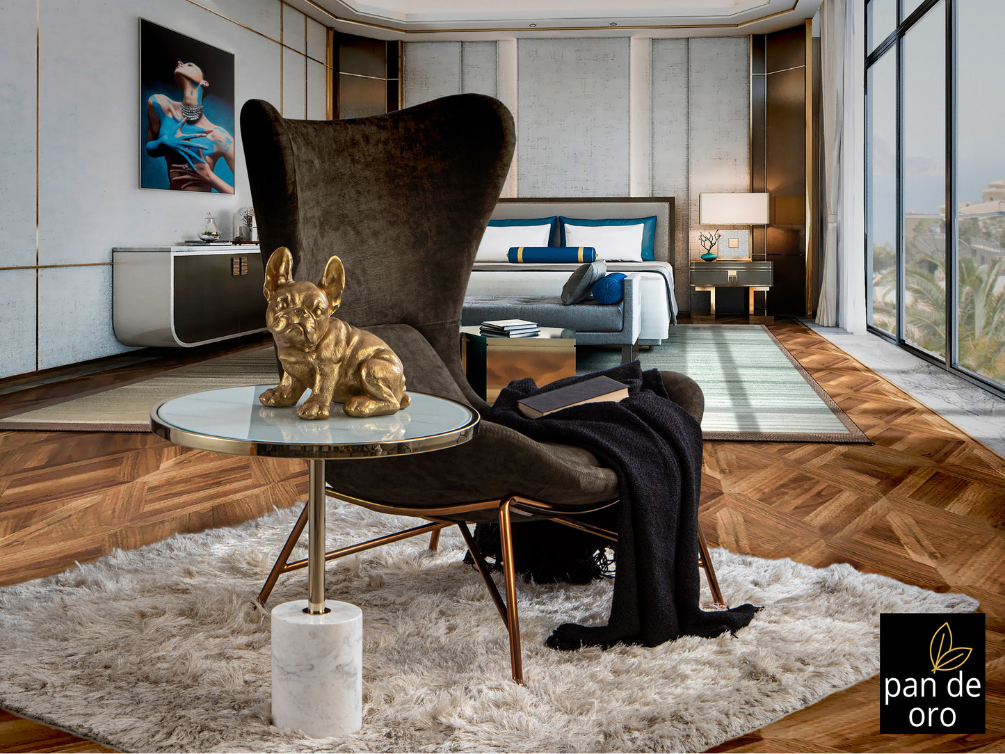 Figura Decorativa Perro Bull Francés - Schuller - Calidad Premium | luzguru.com