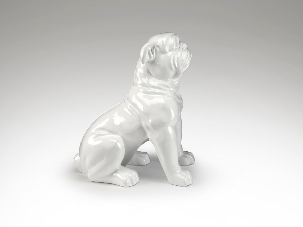 Figura Bulldog Grande Blanca - Schuller White Bulldog | luzguru.com