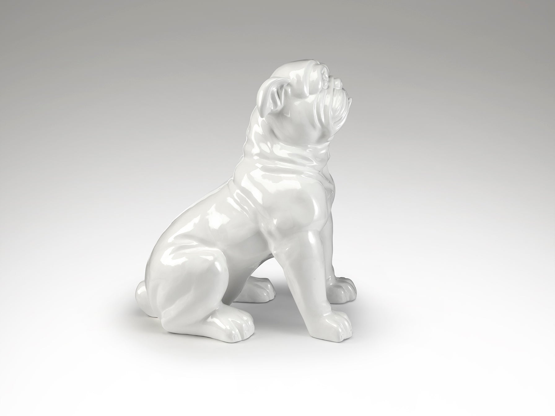 Figura Bulldog Grande Blanca - Schuller White Bulldog | luzguru.com