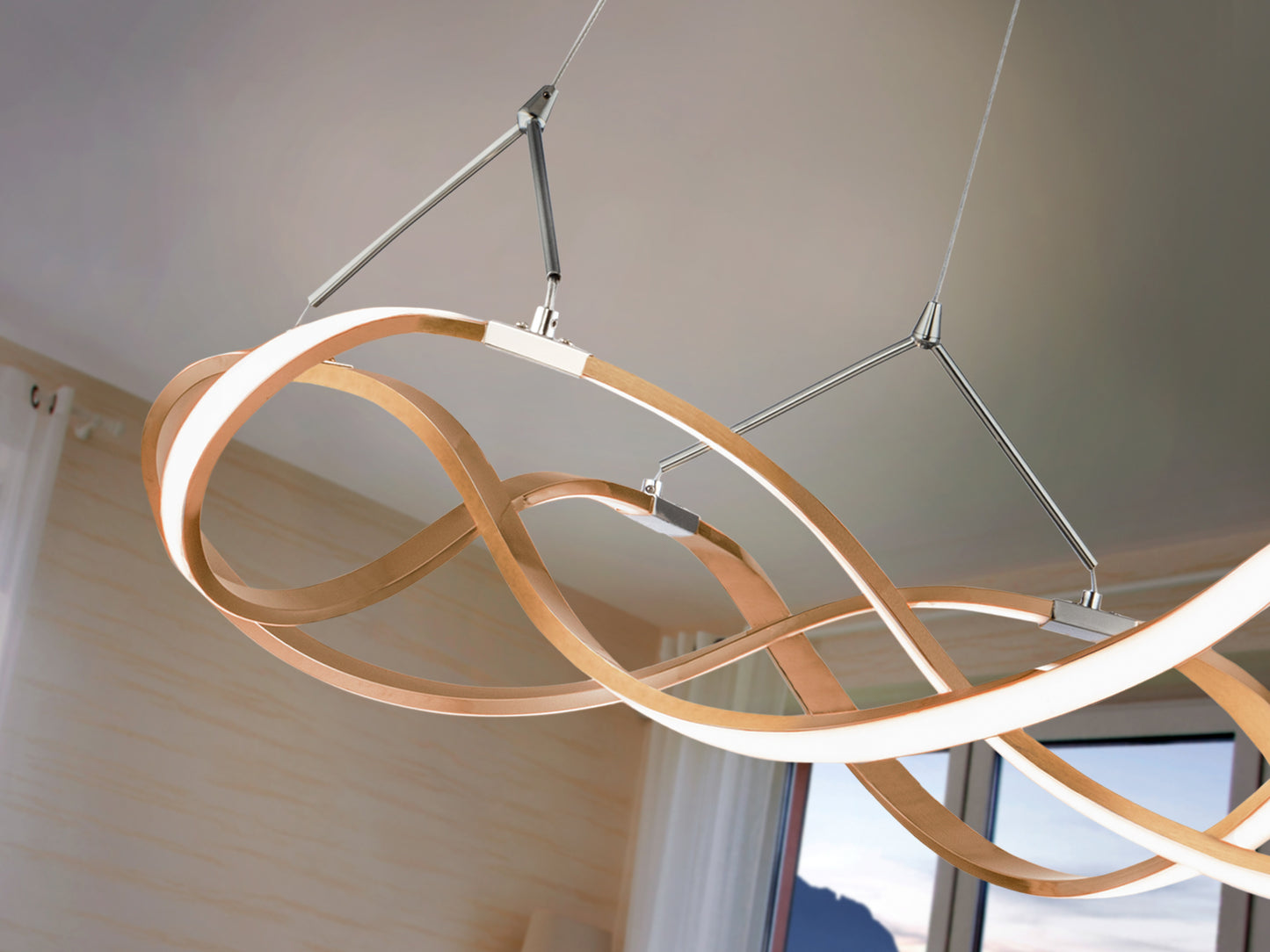 Lámpara LED Moderna Oro Rosa - Schuller Molly | luzguru.com