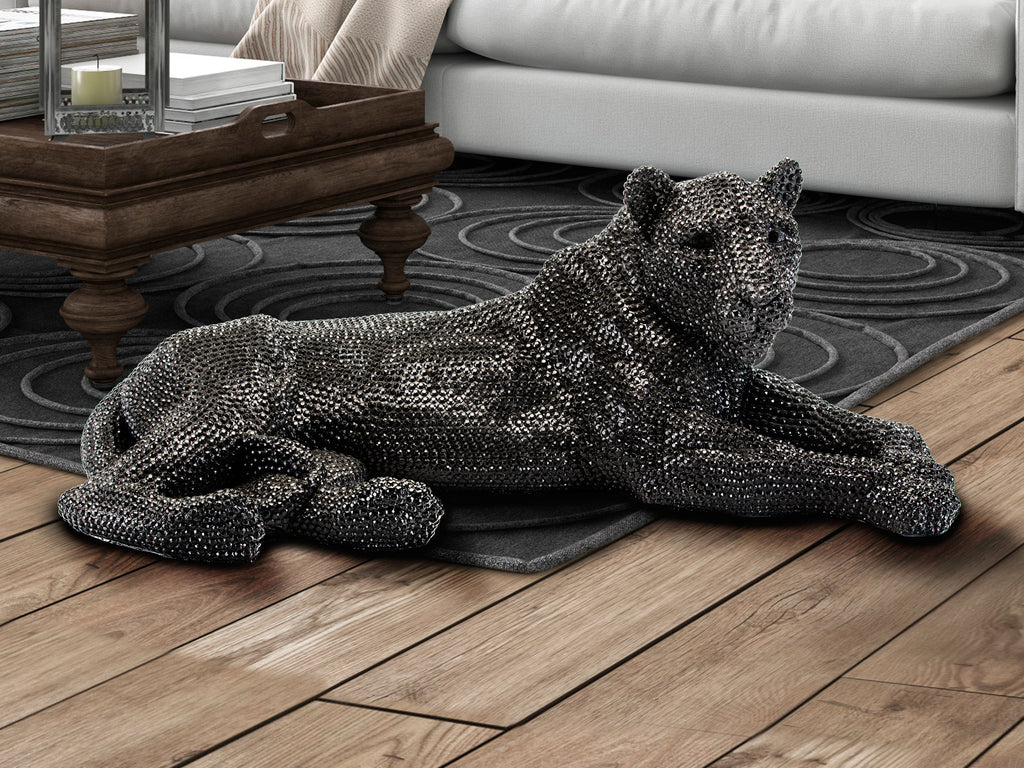 Figura Decorativa Leona Negra - Schuller - Calidad Premium | luzguru.com