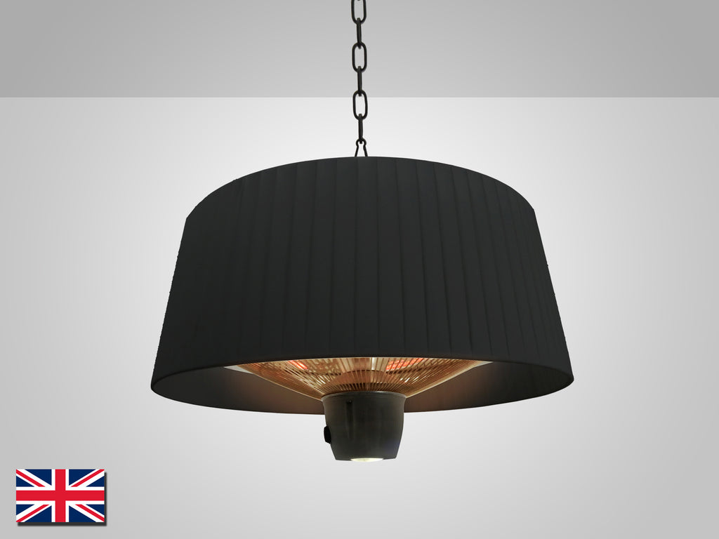 Estufa de Suspensión Schuller Heat Vintage - Negra 1500W | luzguru.com