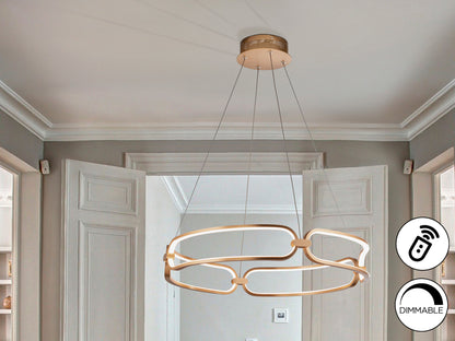 Lámpara de Techo LED Colette Oro Rosa - Schuller | luzguru.com