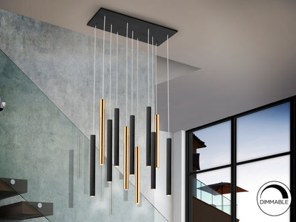 Lámpara de Techo LED Schuller Varas - Oro/Negro | luzguru.com