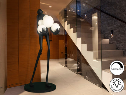 Lámpara de pie La Carga Negra - Schuller - Diseño Moderno | luzguru.com