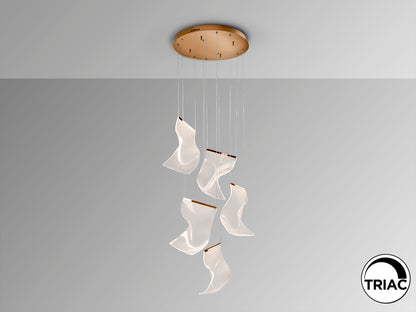 Lámpara Moderna Oro Rosa - Schuller Velos | luzguru.com