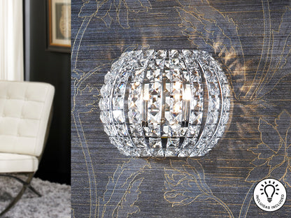Aplique de Pared Diamond Cromado - Schuller - luzguru.com