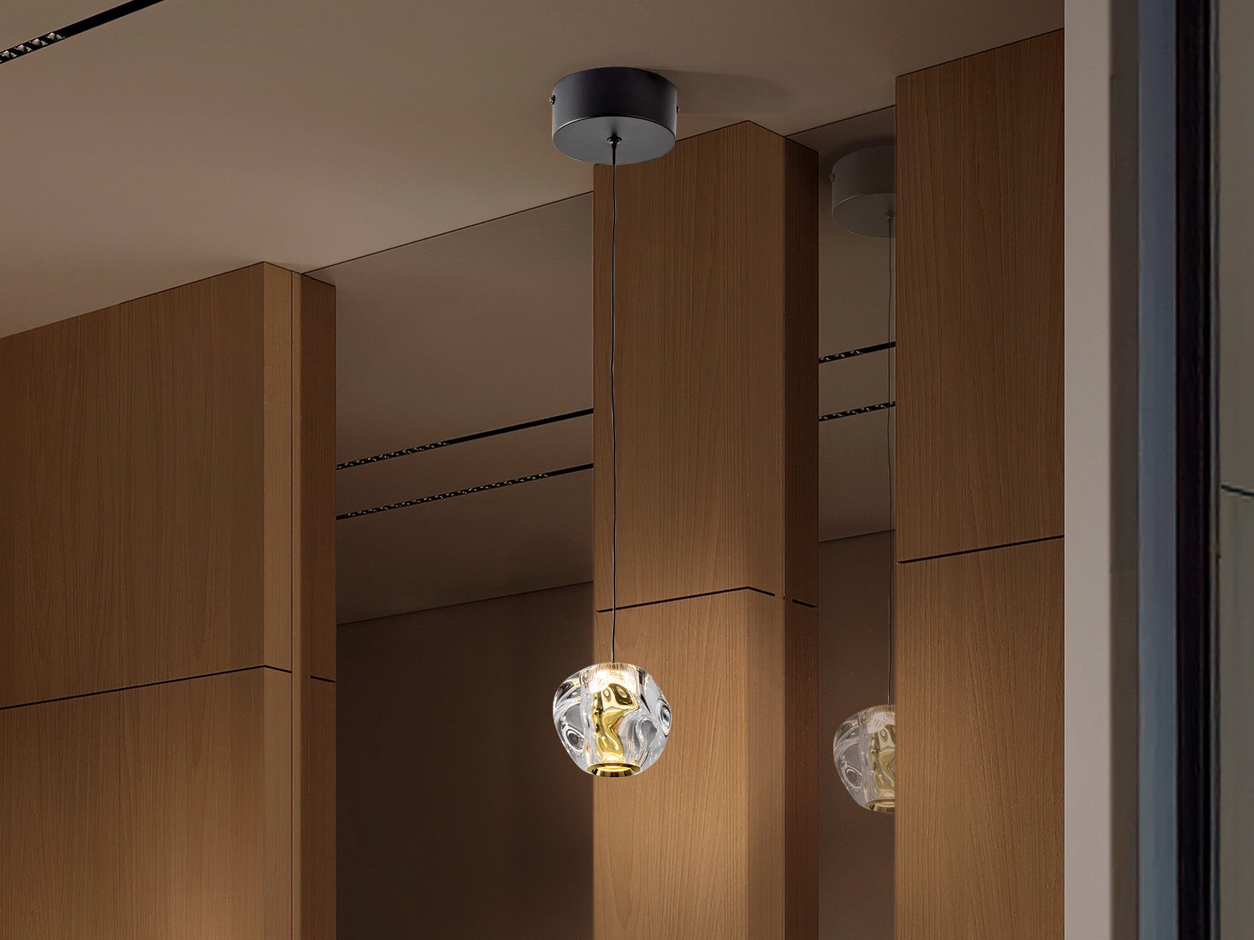 SCHULLER 502160 - Lámpara Zaria Negra y Dorada - LUZGURÚ