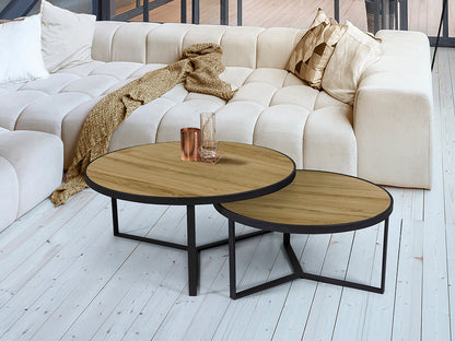 Mesas Auxiliares Naira Negro Mate - Schuller - Calidad Premium | luzguru.com