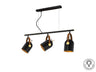 Schuller 346724 - Lámpara Adame 3 Luces Negro/Oro - luzguru.com