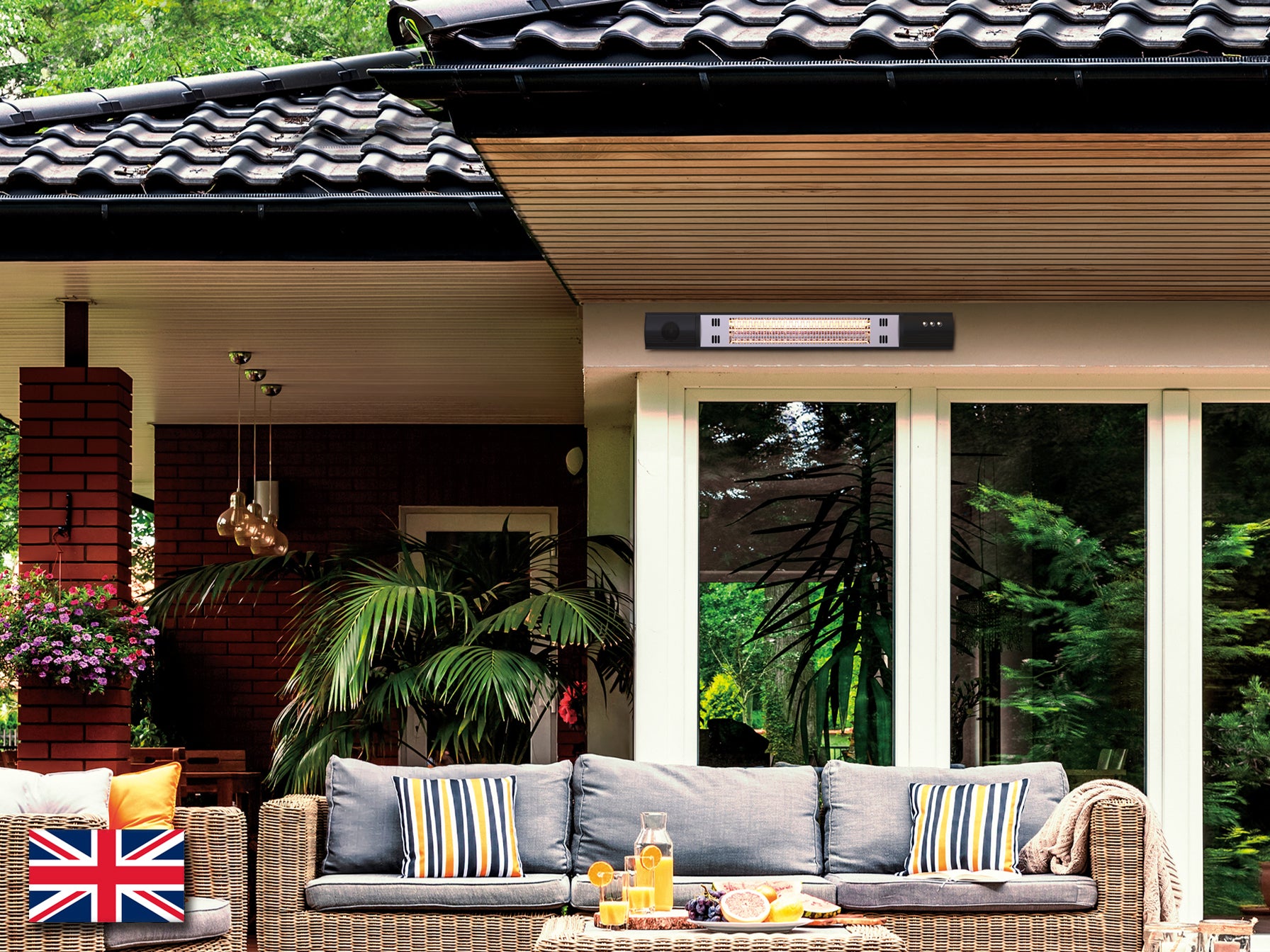 Estufa de Pared Schuller Heat Music 1500W - Negra - luzguru.com