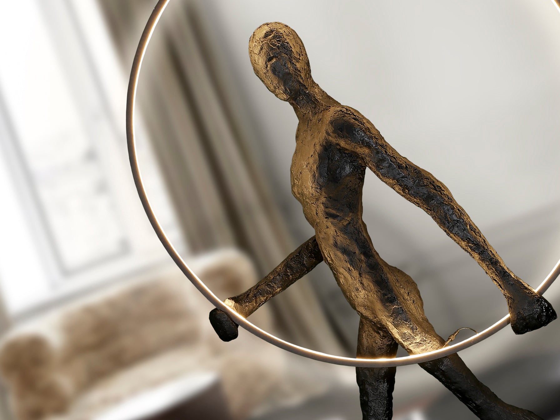 Figura Decorativa Caminante Negra - Schuller - luzguru.com