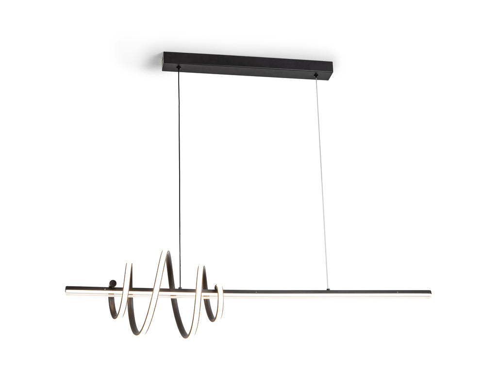 Lámpara Negra Moderna Schuller Tornado - Iluminación de Diseño | luzguru.com