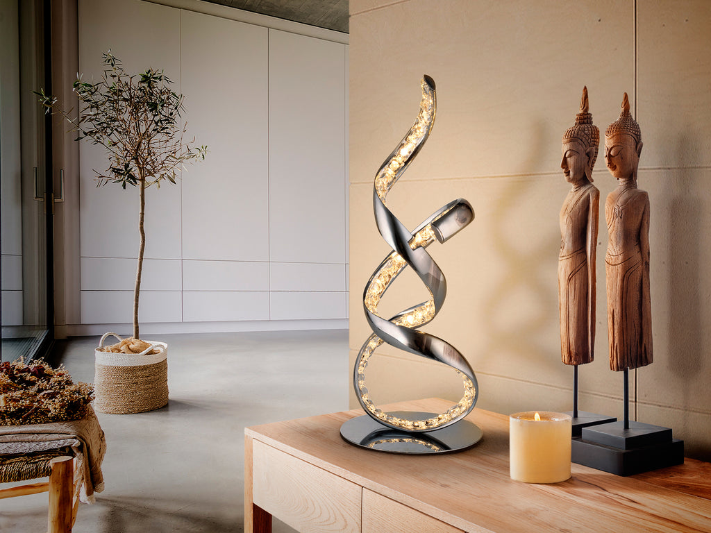 Lámpara Sobremesa Schuller Sinua Cromada - Iluminación Moderna | luzguru.com