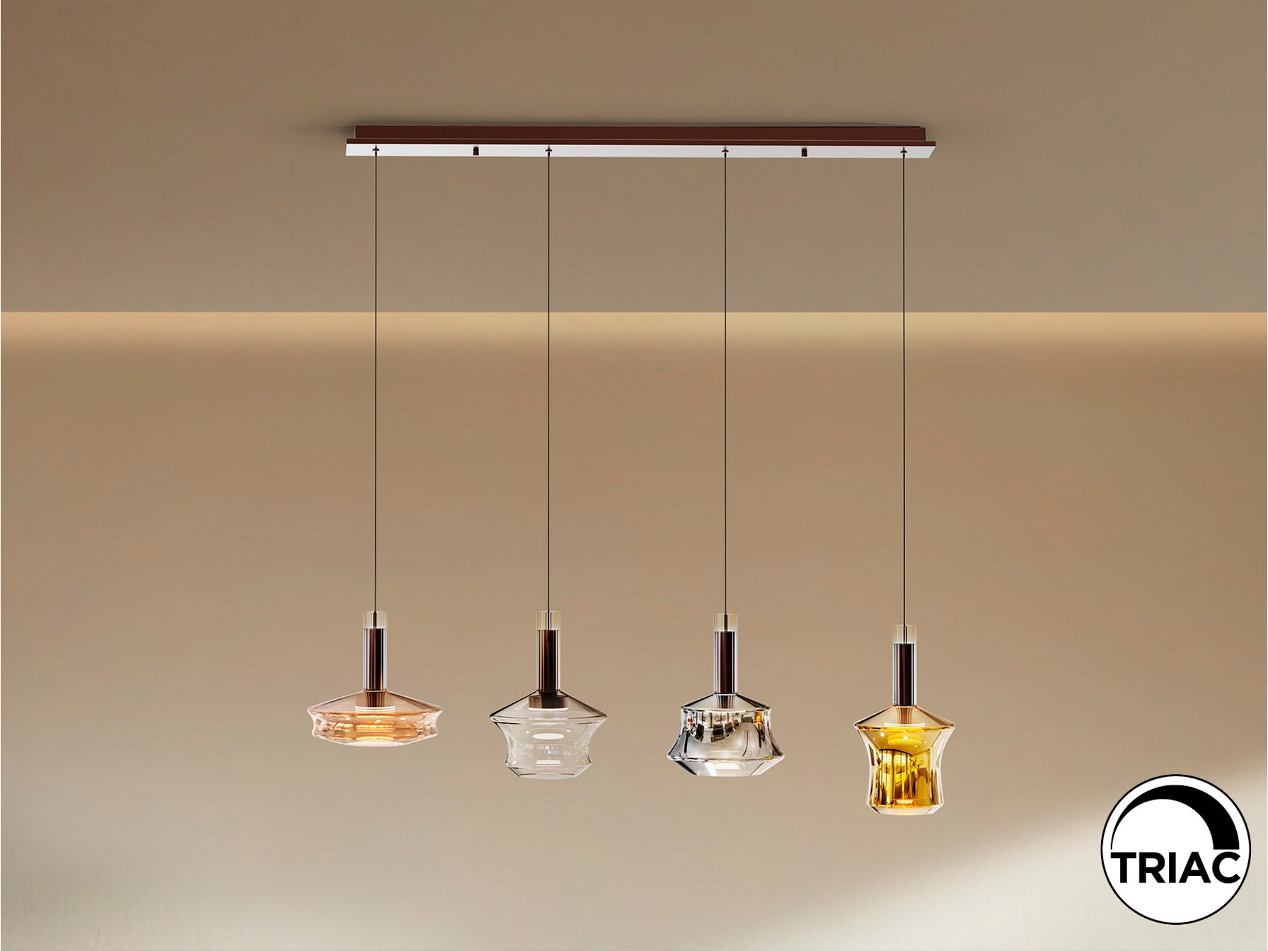 SCHULLER 403269 - Lámpara Scarlet 4 Luces Bronce - LUZGURÚ