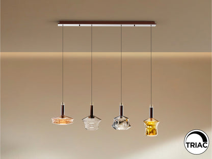 SCHULLER 403269 - Lámpara Scarlet 4 Luces Bronce - LUZGURÚ