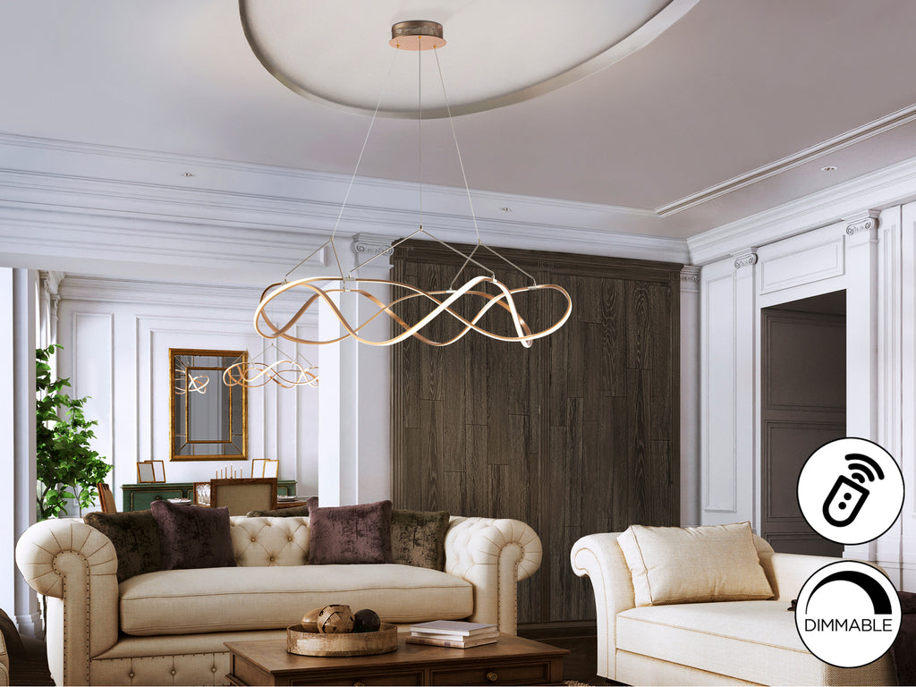 Lámpara LED Moderna Oro Rosa - Schuller Molly - luzguru.com