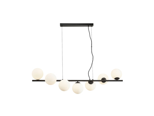 Lámpara de techo INOA 7L Negro-Opal de Schuller - Ref. 494467 - luzguru.com