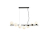 Lámpara de techo INOA 7L Negro-Opal de Schuller - Ref. 494467 - luzguru.com