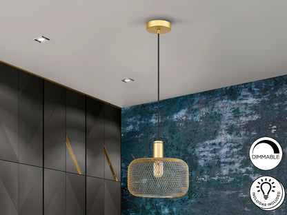 Lámpara de Metal Oro Osiris - Schuller - Calidad Premium | luzguru.com