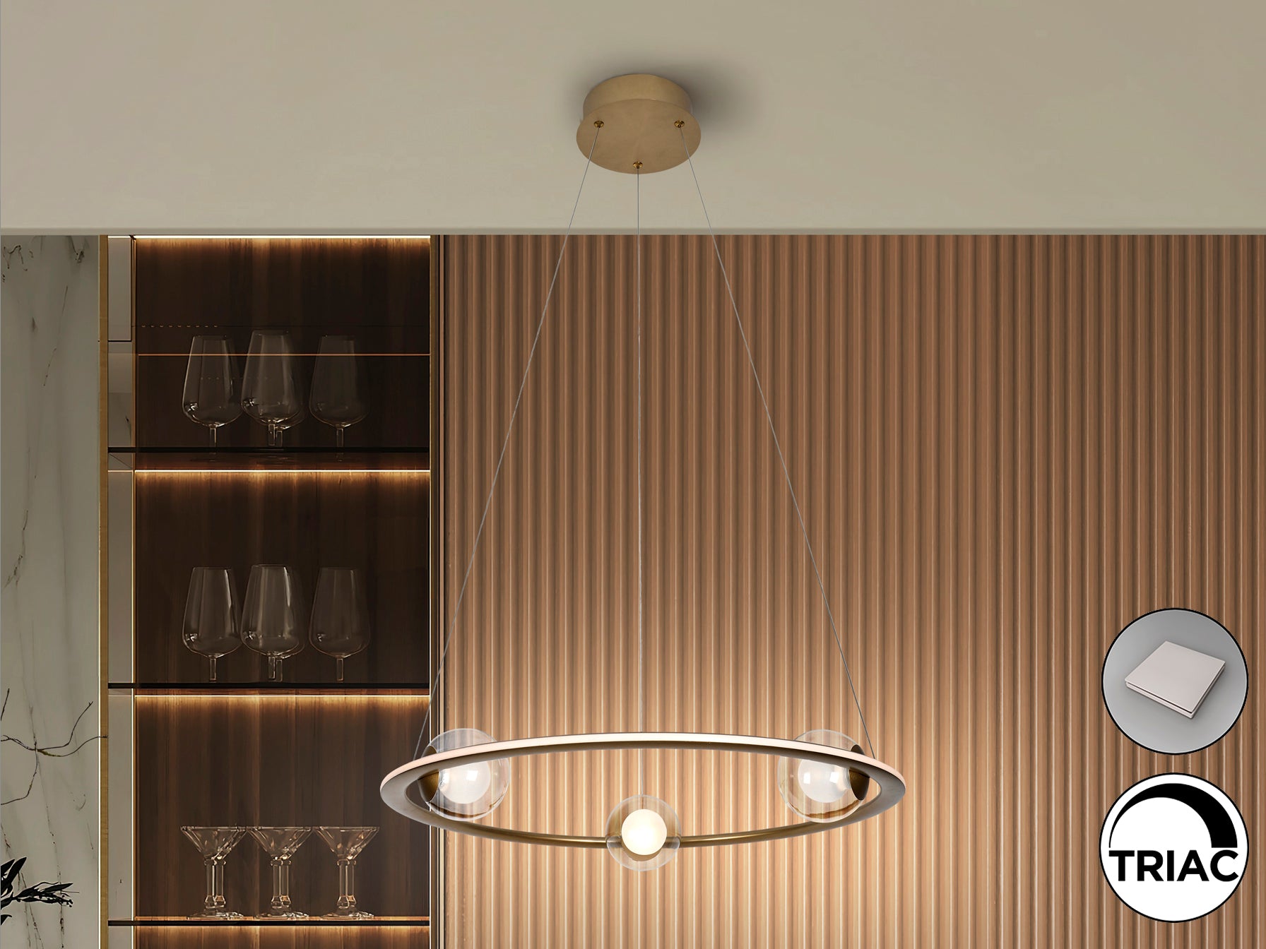 Lámpara de Techo TIRSA Bronce - Schuller - Iluminación Moderna | luzguru.com