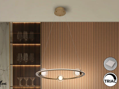 Lámpara de Techo TIRSA Bronce - Schuller - Iluminación Moderna | luzguru.com