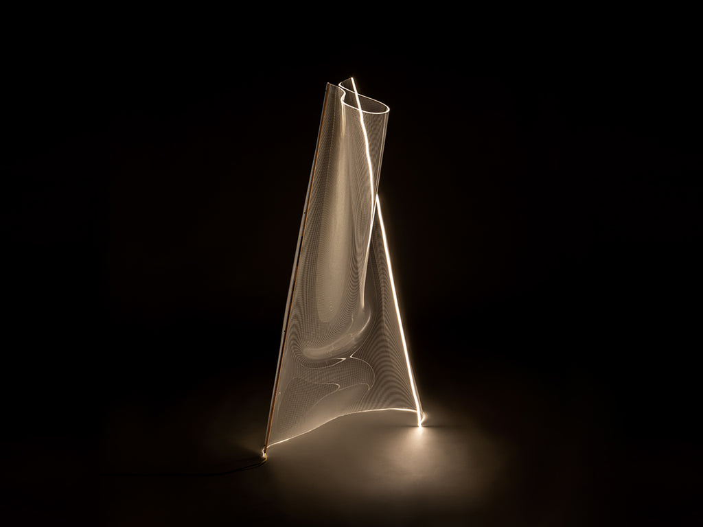 Lámpara de Pie Moderna Oro Rosa - Schuller Velos | luzguru.com