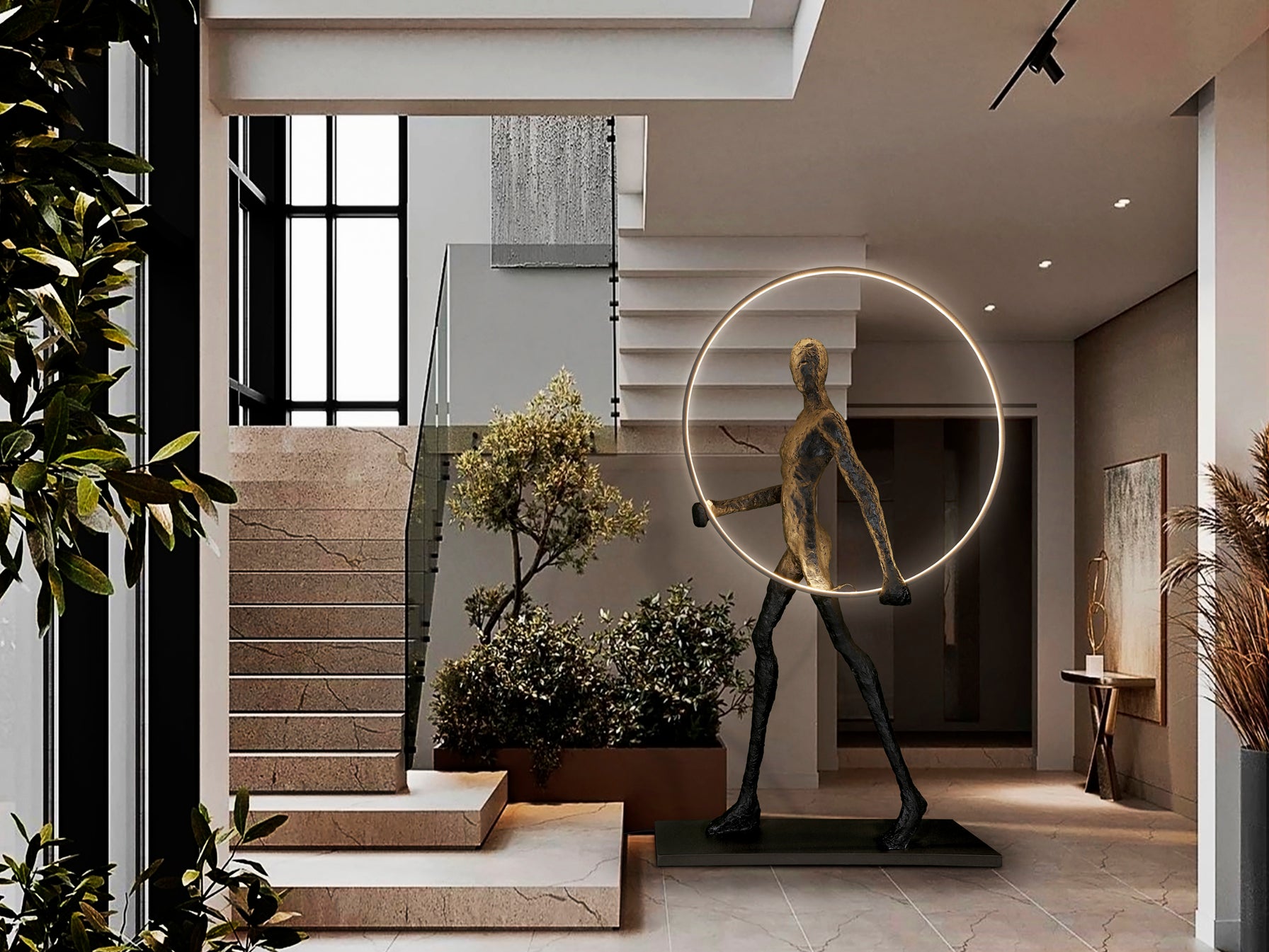 Figura Decorativa Caminante Negra - Schuller - luzguru.com