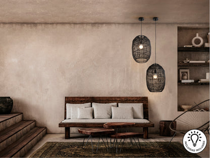 Lámpara de Techo Negra Tizne - Schuller - Diseño Elegante | luzguru.com