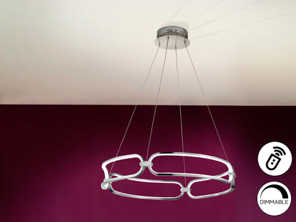 Lámpara Moderna Cromada Colette - Schuller - luzguru.com