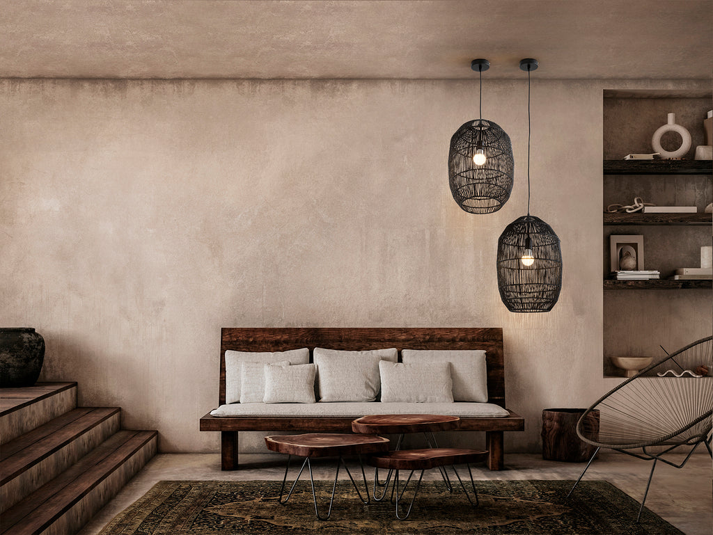 Lámpara de Techo Negra Tizne - Schuller - Diseño Elegante | luzguru.com