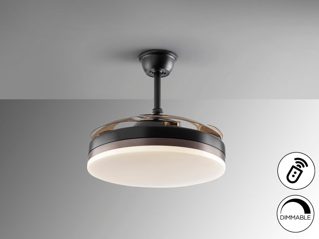 Ventilador de techo Schuller Vento 168328D - Negro - luzguru.com