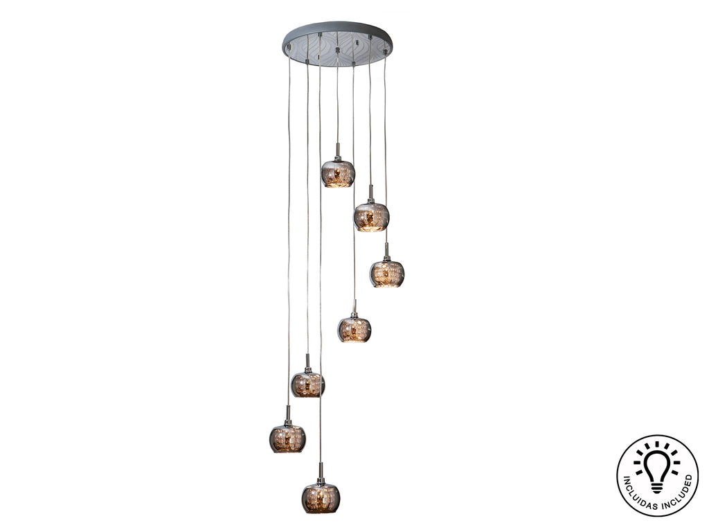 Colgante Moderno 7 Luces - Schuller Arián - Calidad Premium | luzguru.com