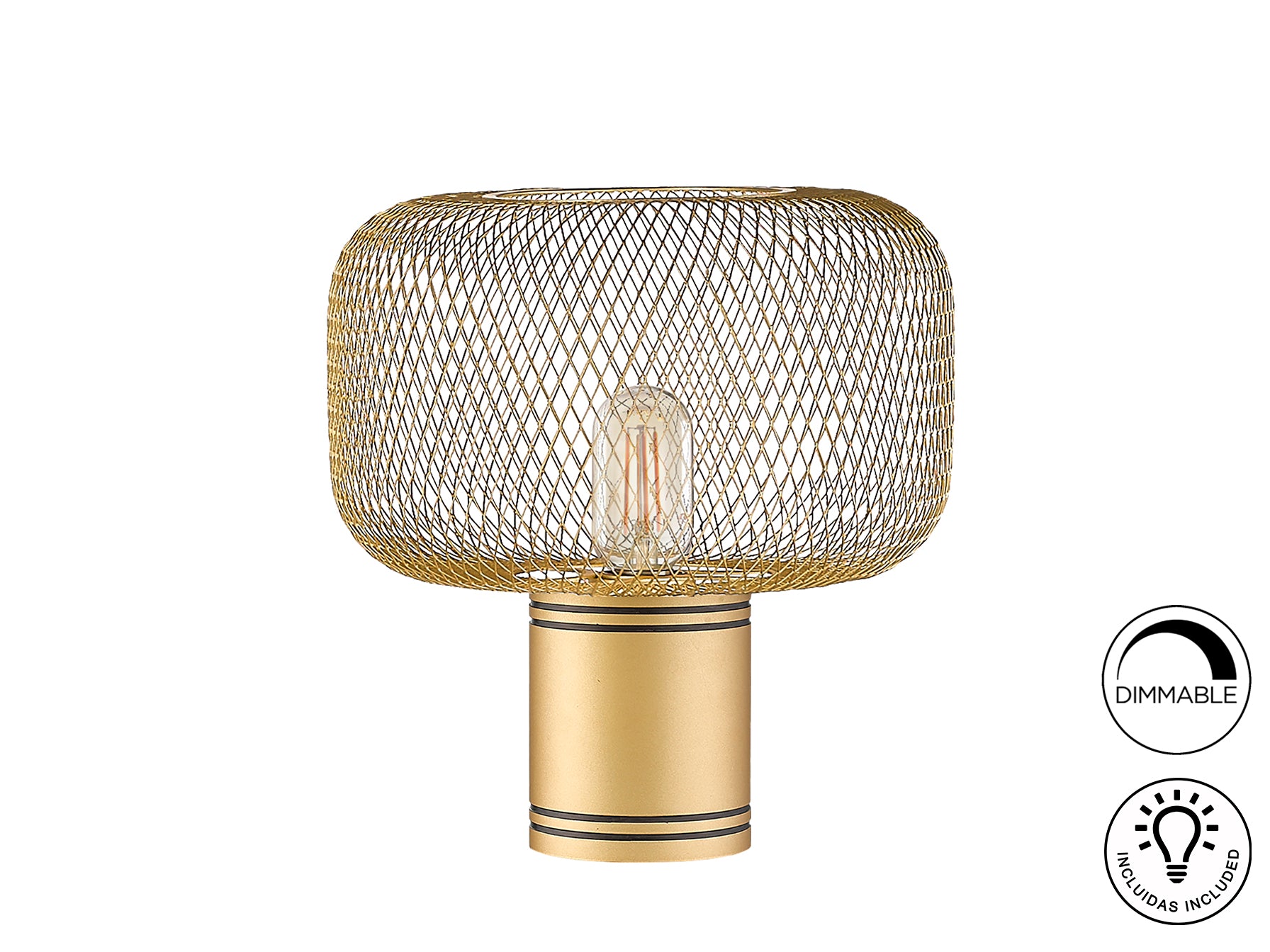 Lámpara Sobremesa Schuller Osiris - Oro Elegante | luzguru.com