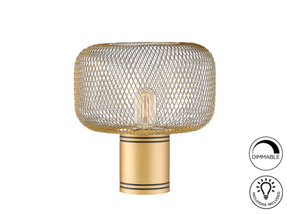 Lámpara Sobremesa Schuller Osiris - Oro Elegante | luzguru.com