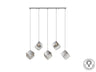 Lámpara de techo Schuller Priscila 5 luces cromadas - Ref. 720588 - luzguru.com