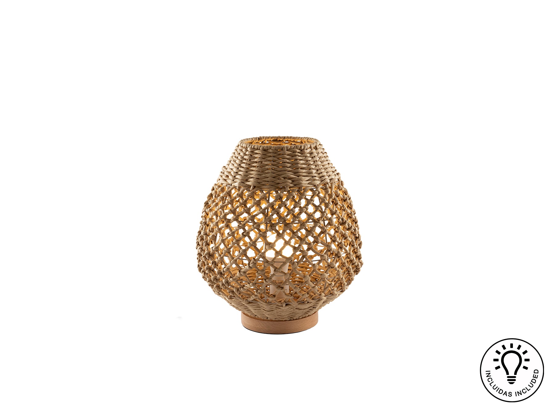 Lámpara Sobremesa Beige Yaiza - Schuller | luzguru.com