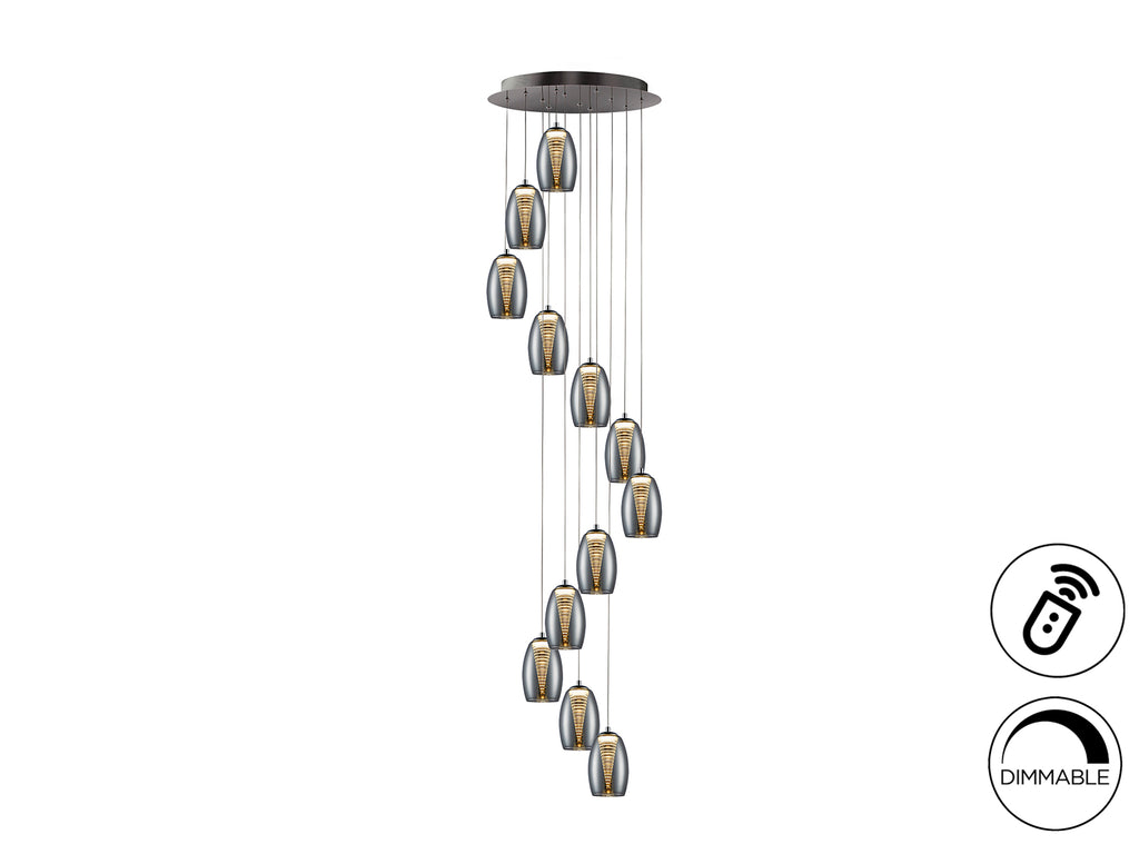 Lámpara LED Moderna Cromo - Schuller Nebula | luzguru.com
