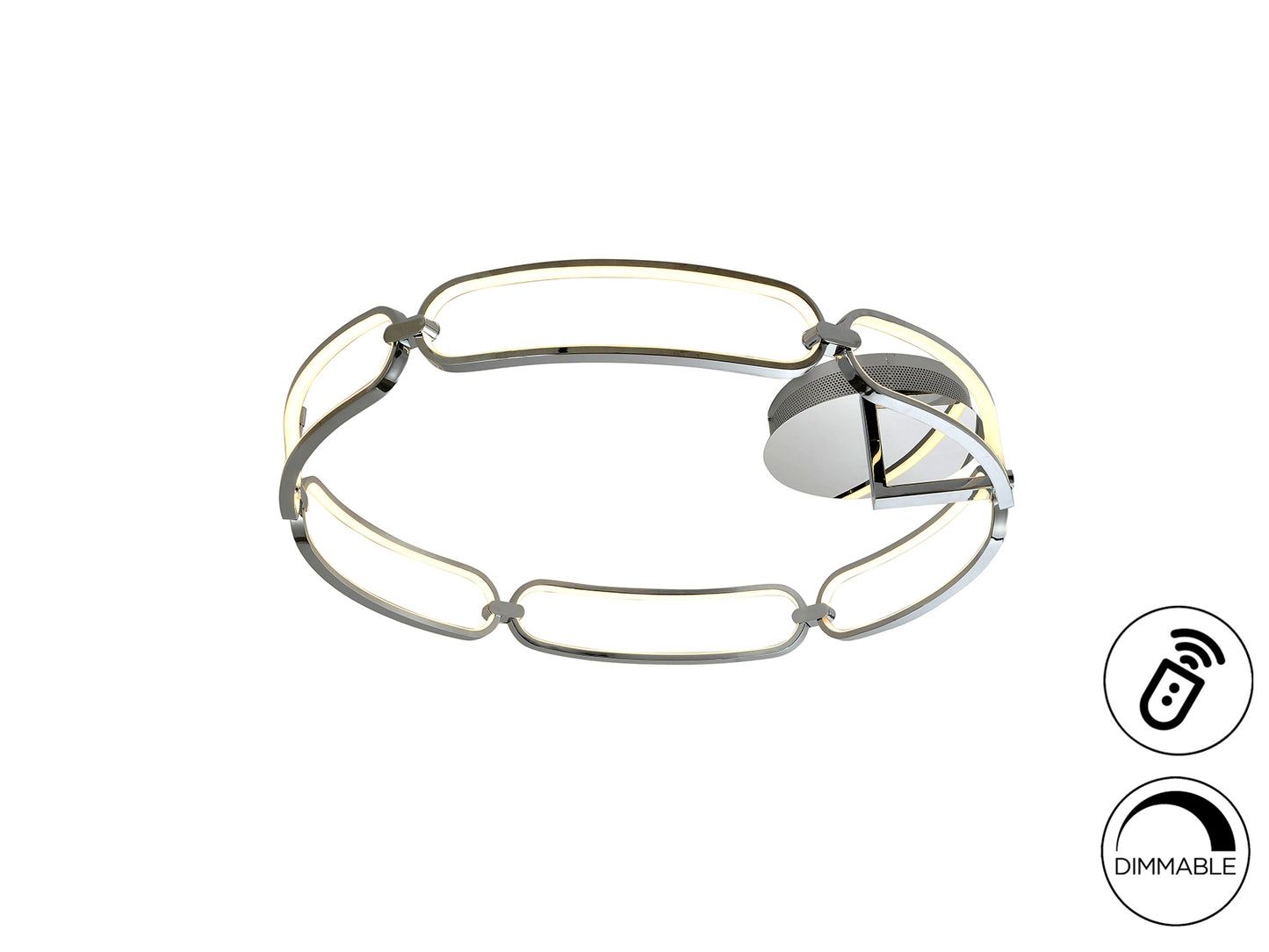 Plafón LED Schuller Colette Ø80 Cromado - Iluminación Moderna | luzguru.com