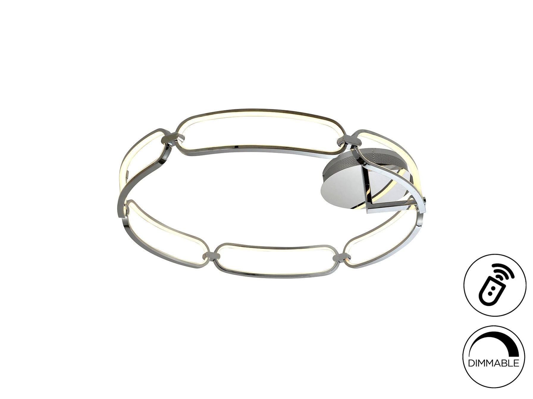 Plafón LED Schuller Colette Ø80 Cromado - Iluminación Moderna | luzguru.com