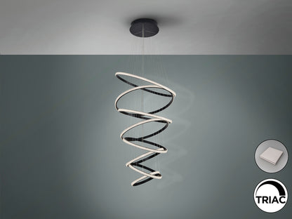 Lámpara Moderna Negra 8 Aros - Schuller Ring - Calidad Premium | luzguru.com