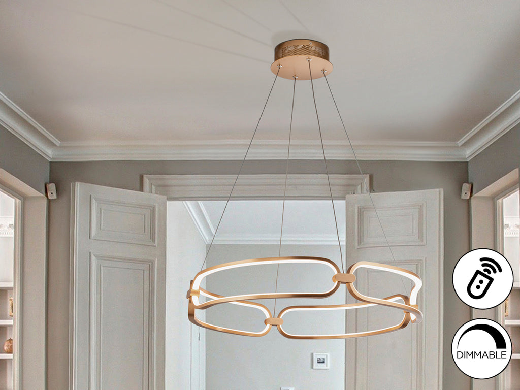 Lámpara LED Colette Oro Rosa - Schuller - Diseño Moderno | luzguru.com