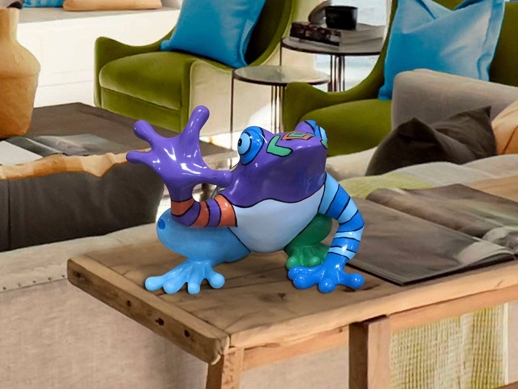 Figura Decorativa Ranita Schuller - Diseño único y artesanal | luzguru.com